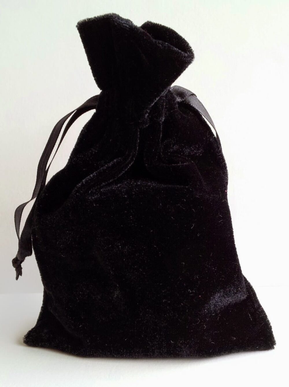 Velvet Drawstring Bag, Black, 4x6, 6x9, 8x13 Or 3x4 In. Thick Plush Velvet Storage Pouch Rosary Jewelry Dice Wedding Party Favor Gift Bag