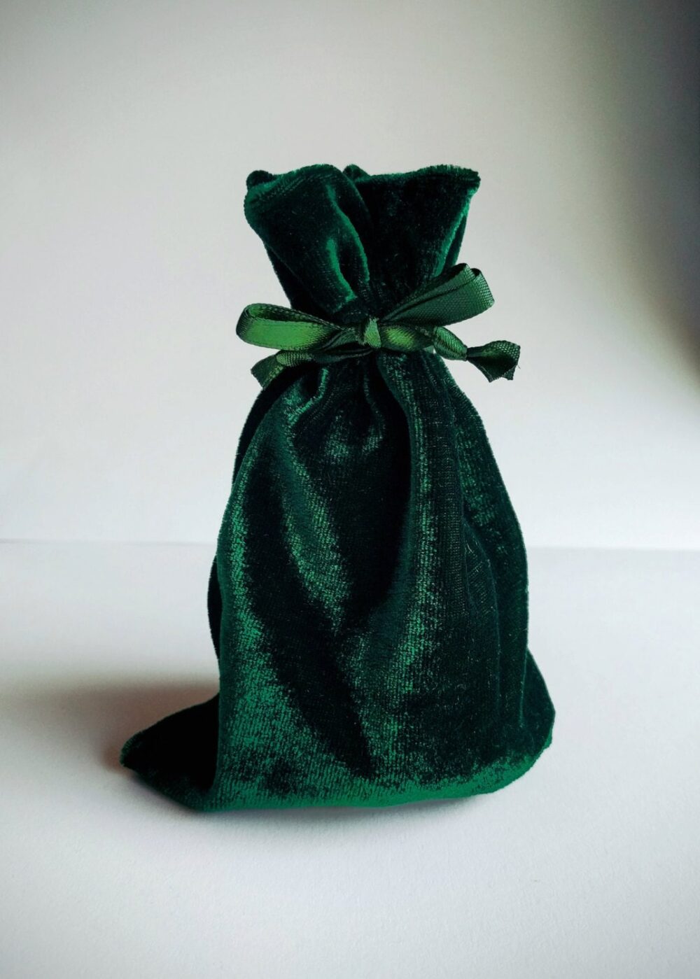 Velvet Drawstring Bag Forest Green 4x6, 6x9, Or 3x4 In., Thick Plush Velvet Storage Pouch Rosary Jewelry Dice Gift Wedding Party Favor Bag