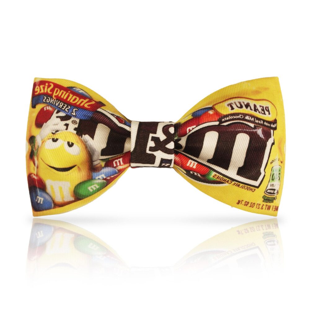 M&ms Bow Tie Chocolate Candy Cotton Bowtie - Adjustable