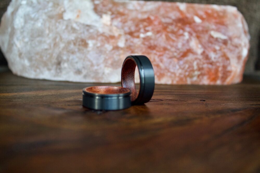 Mens Wood Ring, Tungsten Wedding Wooden Ring, Rings, Wedding Band, Rings For Men, Wood, Wooden Band