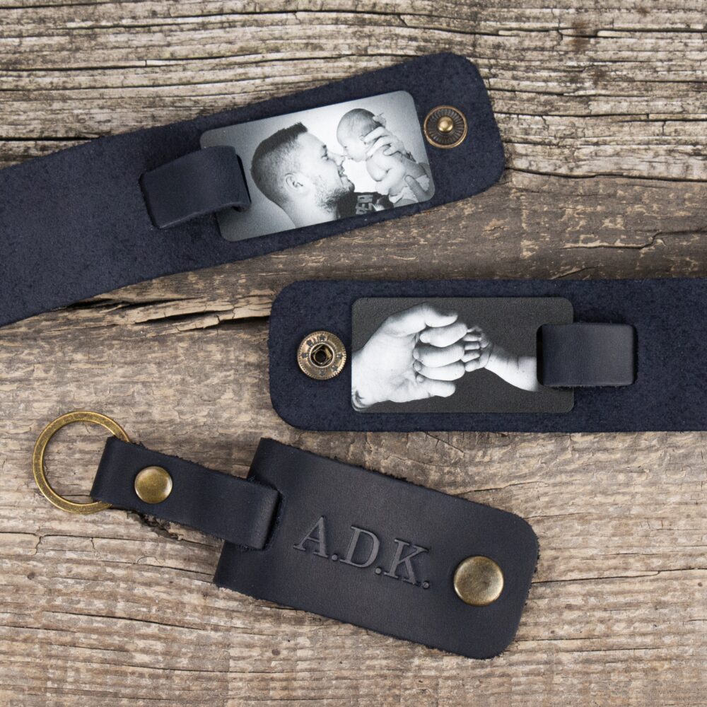 First Time Dad Gift, Leather Photo Keychain, Personalized Gifts For Dad, First Grandparent Gifts, Father Keychains, Father Day Gift