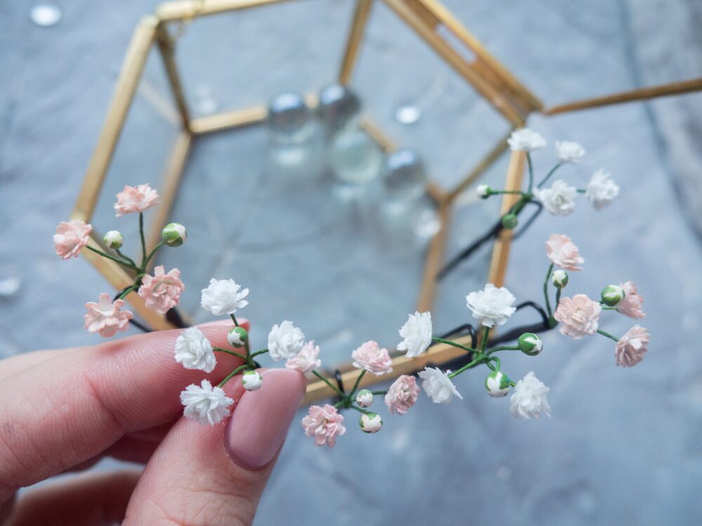 Wedding Baby Breath Flower Hair Bobby Pins