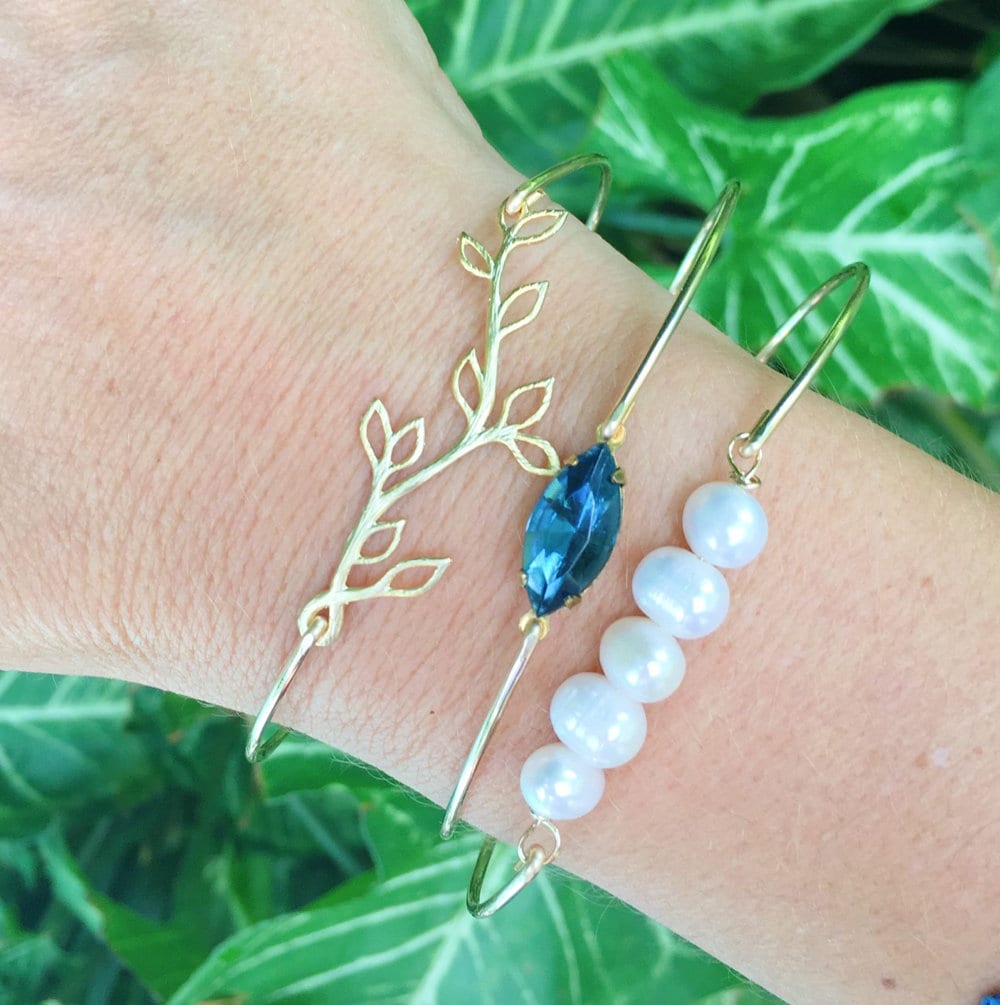 Bridesmaid Bracelet Set For Wedding Gifts Mother Of The Bride Bangle From Daughter Groom & Son