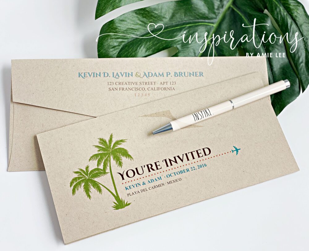 Boarding Pass Wedding Invitations, Destination Wedding, Pass, Airplane Ticket, Florida