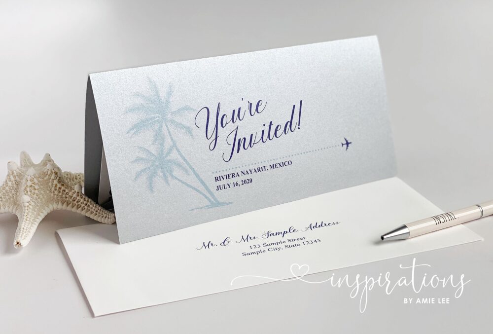 Boarding Pass Wedding Invitations, Destination Wedding, Beach Airplane Ticket, Mexico, Florida, Jamaica, Map Invitation