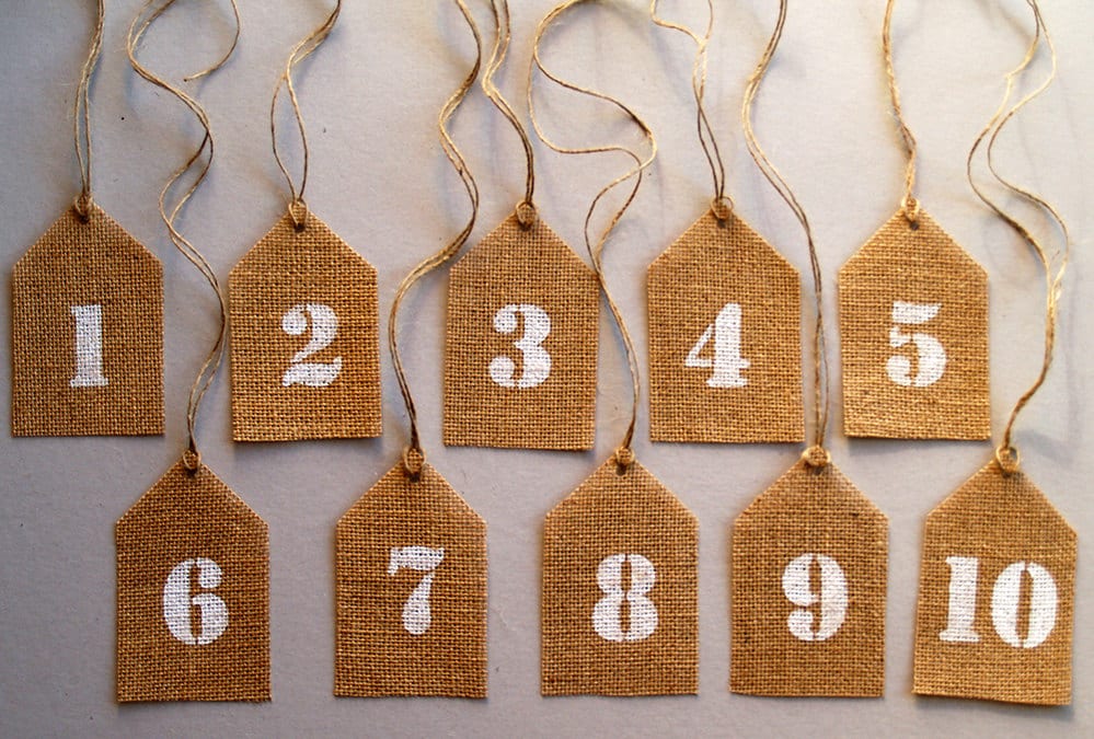 Burlap Table Numbers.reception Numbers, Rustic Wedding, Wedding Party Numbers