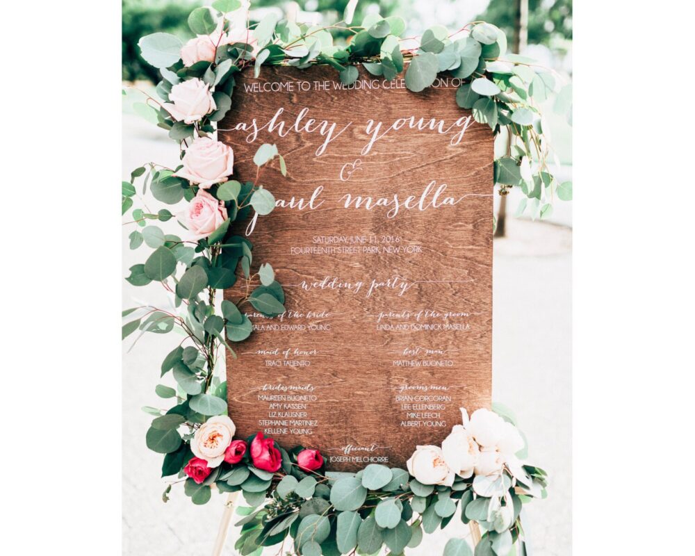 Wedding Program Sign, Wood Ceremony Party Rustic Programs, Wooden Signs, Processional -Cp