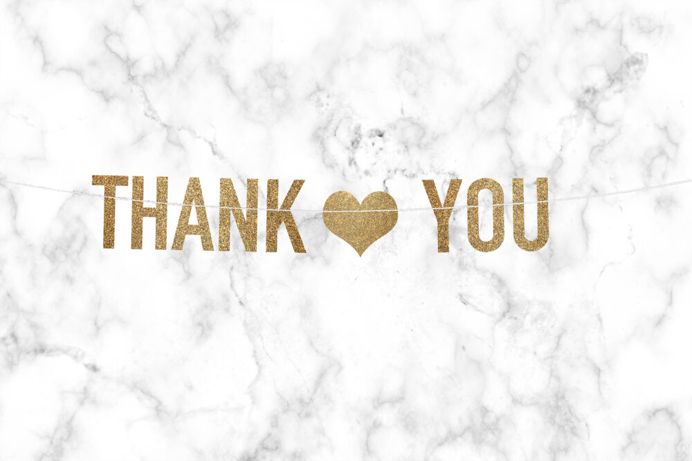 Thank You Banner Wedding Photo Prop Thank Sign Bridal Shower Engagement Party Decor