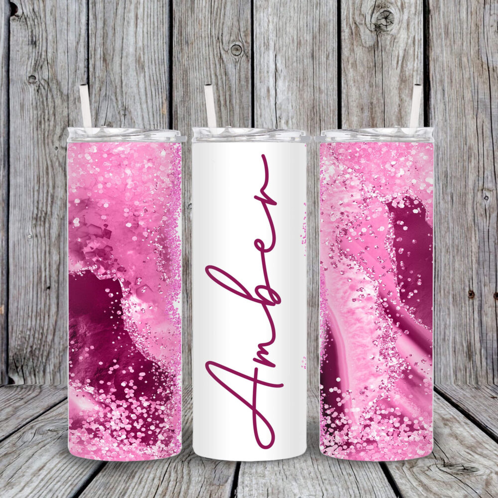 Personalized Tumbler, Glitter Tumbler, Personalized 20Oz Tumbler