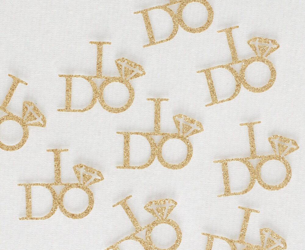 I Do Diamond Engagement Ring Confetti, Party, Bridal Shower Decorations, Wedding Decor 50 Pieces, Choice Of Colors