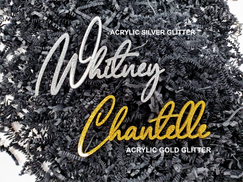 3D Wedding Name Place Card Wood Acrylic Setting Personalized Plates Table Laser Cut Names [124]