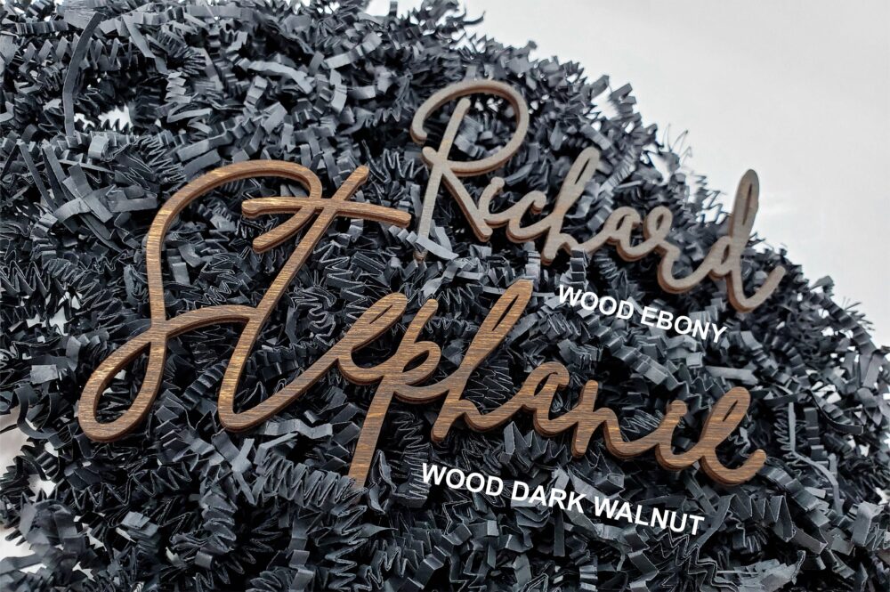 3D Wedding Name Place Card Wood Acrylic Setting Personalized Plates Table Laser Cut Names [122]