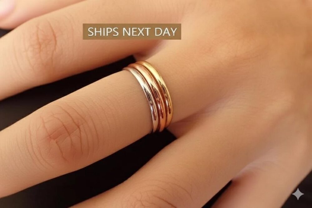 2.0mm Simple Plain Wedding Band, Smooth Thin Dainty Domed Cyber Monday Deal