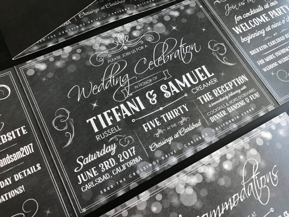 Custom Wedding Invitation | Fold Suite Invite & Postcard Rsvp Announcement To Your Colors