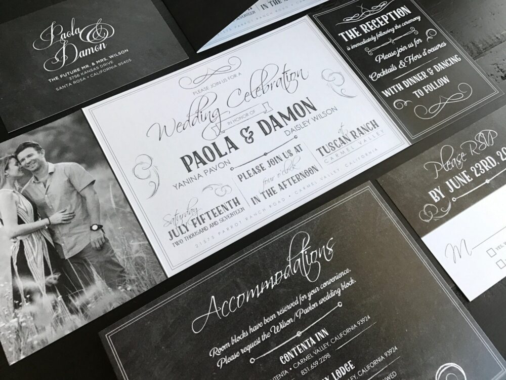 Custom Wedding Invitation | Fold Suite Invite & Postcard Rsvp Announcement To Your Colors