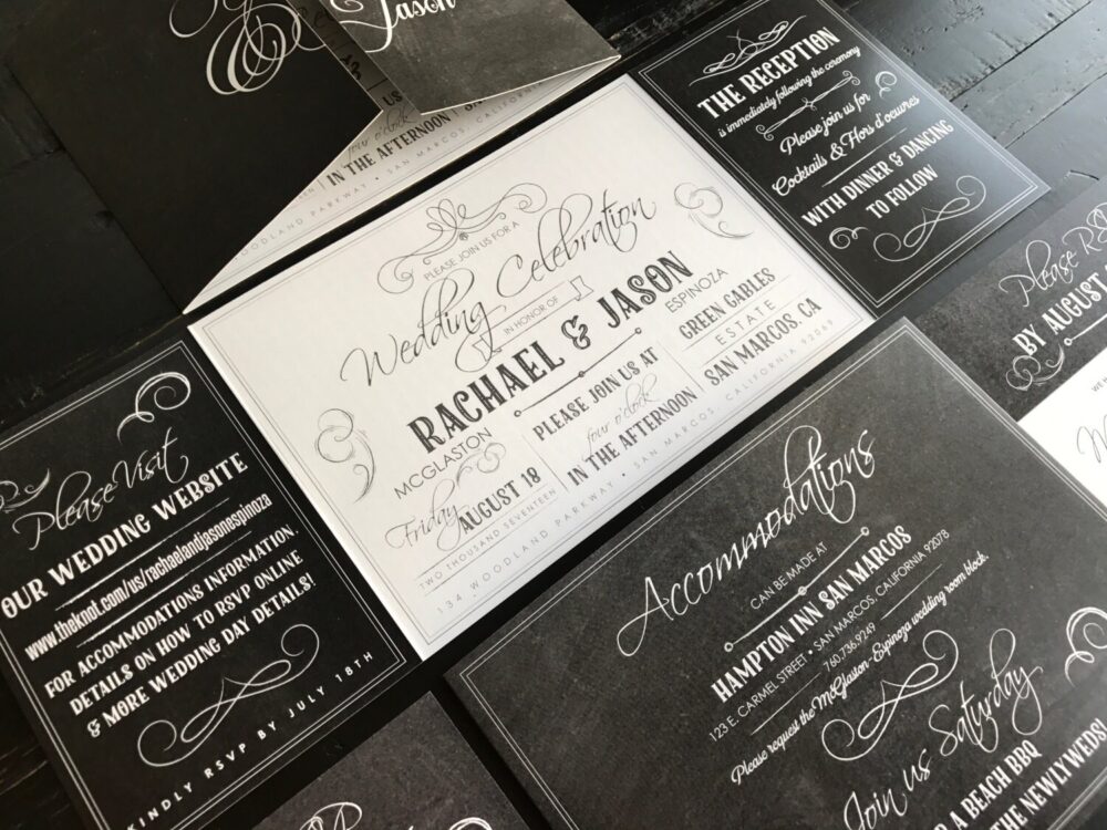 Custom Wedding Invitation | Fold Suite Invite & Postcard Rsvp Announcement To Your Colors