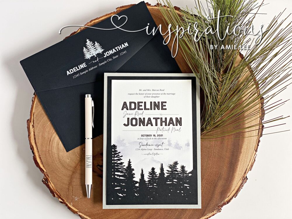 Rustic Forest Wedding Invitations Elegant Woods Design