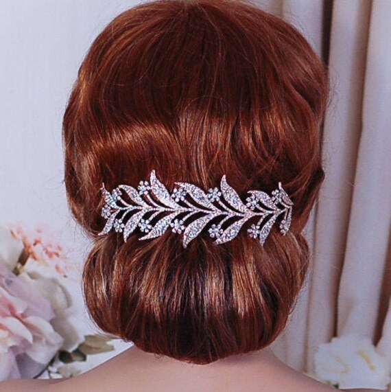 Rose Gold Or Silver Wedding Headpiece Bridal Hair Head Band Piece Accessory Weddings Headband Bride Tiara Crystal Party Accessories Jewelry