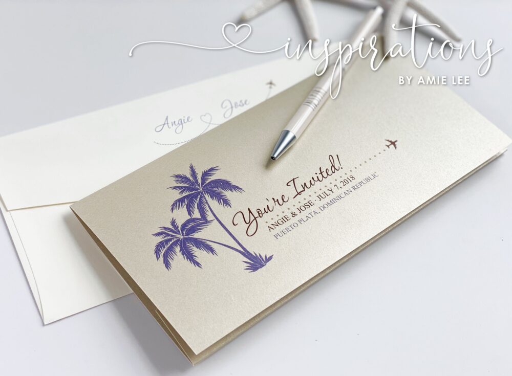 Boarding Pass Wedding Invitations, Destination Wedding, Beach Airplane Ticket, Dominican Republic, Travel Ticket Invitation