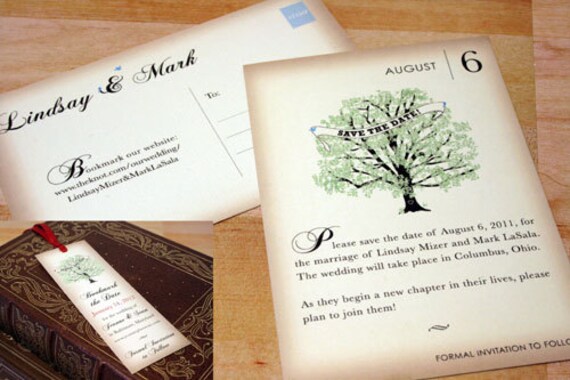Vintage Book Save The Date Cards, Wedding Postcards, Literary Invitations, Lover Card Set, Nerd Wedding, Book Page Invites