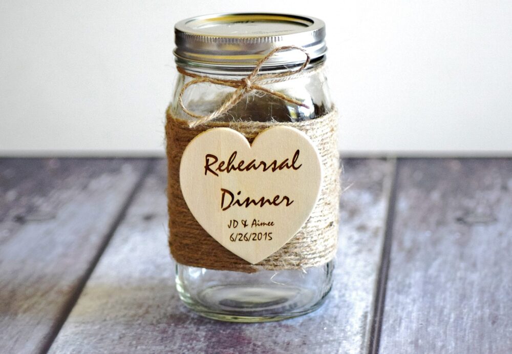 Alternative Guest Book Mason Jar - Bridal Shower Book - Rehearsal Dinner Book - Wine Cork Holder - Rustic