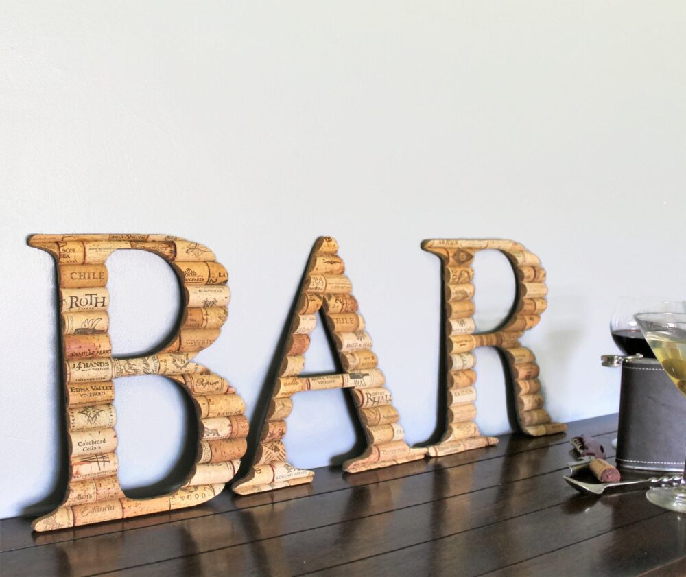 Wine Cork Bar Sign For Home - Wedding