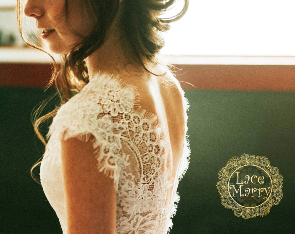 Wedding Dress Custom Made, Match Your Lace Veil & Flower Girl Dress, Customized Matching Top Skirt Made