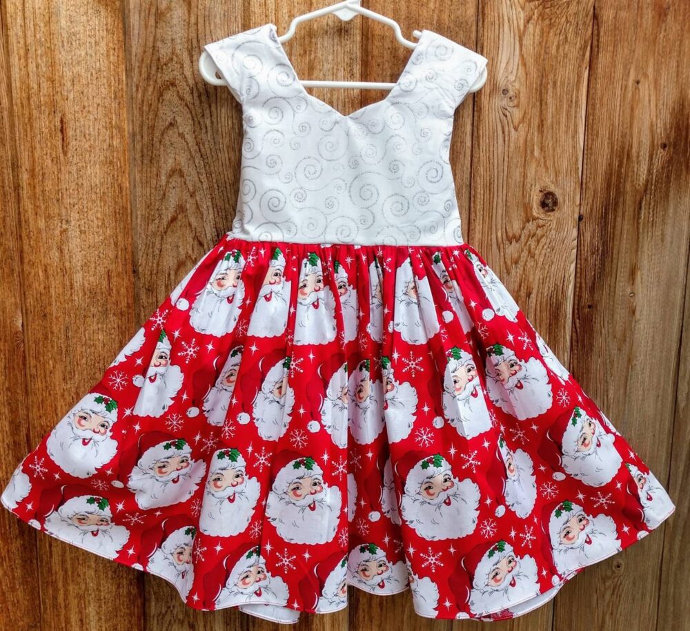 Christmas Dress For Girls, Toddler Dress, Baby Santa Holiday Party Girls