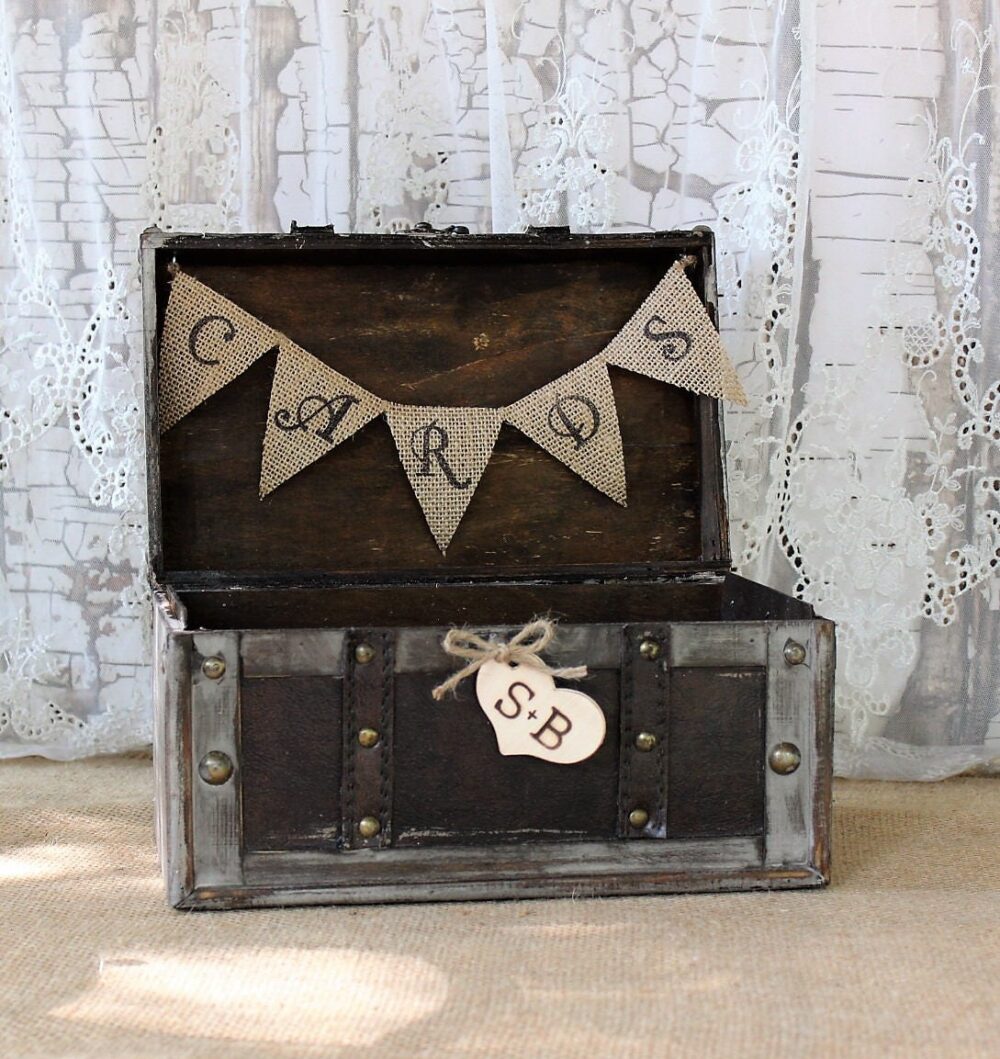 Card Box, Wedding Medium Shabby Chic Decor, Advice Or Box
