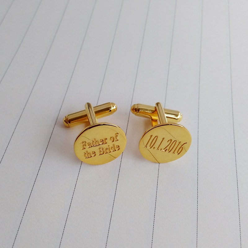Wedding Date Cufflinks, Groom Cufflinks, Father Of The Bride Cufflinks, Personalized Gift From Bride, Father's Day