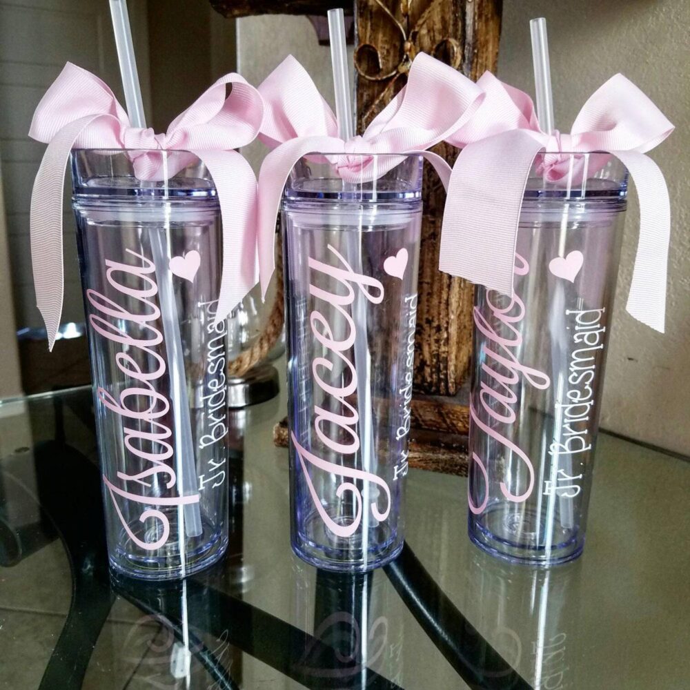 Custom Tumbler, One Personalized Tumbler, Bridesmaid, Barchelorette Party, Bridesmaid Tumbler, Team Gift, Personalized Tumbler With Straw, Bridal