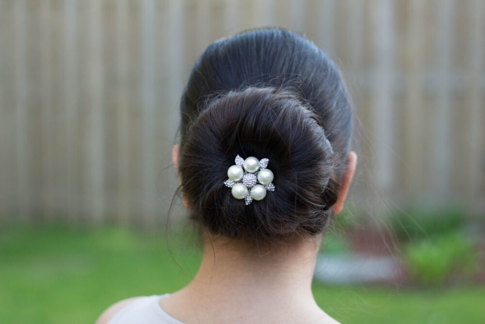 Pearl Rhinestone Wedding Hair Comb Vintage Bridal Headpiece