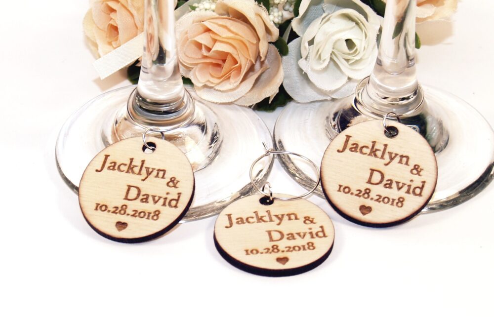 Wedding Wine Charms, Wine Glass Custom Accessories, Favors