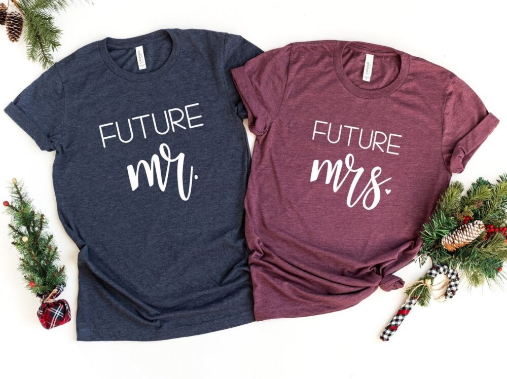 Future Mr. Mrs. Shirt, T-Shirt, Valentines Engagement Shirts, Couple Matching Bridal Tshirt, Wedding Tee