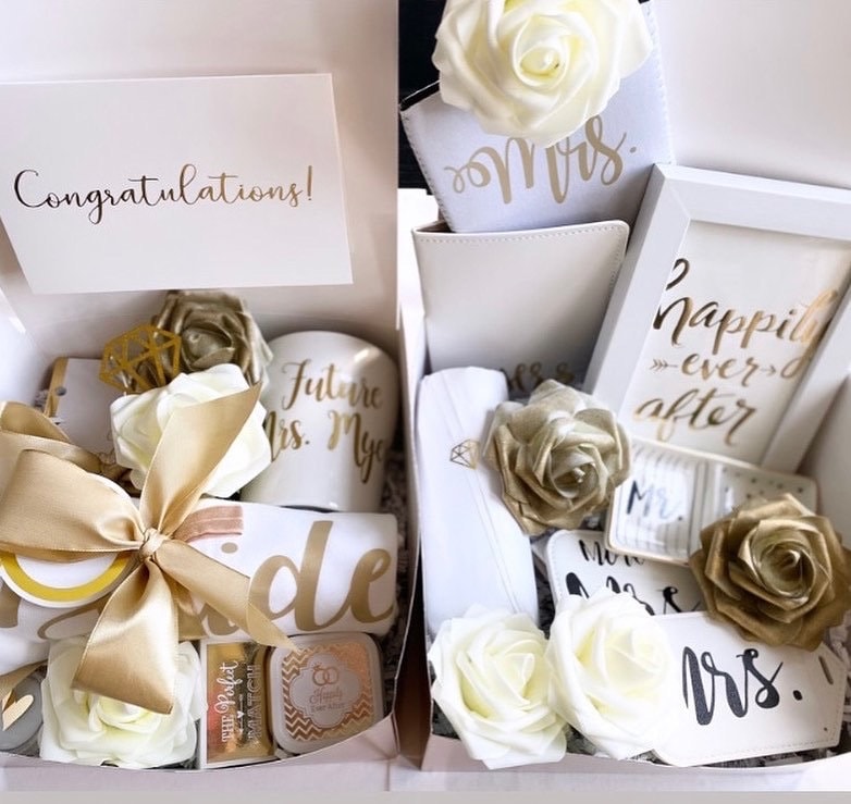Bride To Be | Bridal Engagement Deluxe Gold Gift Basket Future Mrs Box Omg Youre Engaged Wedding Shower Custom Mug T-Shirt