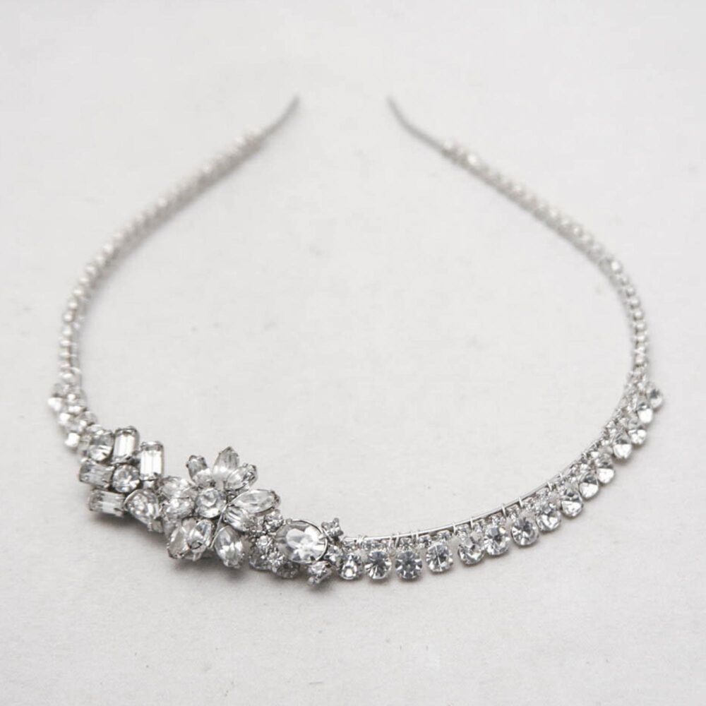 Vintage Rhinestone Wedding Headband Crystal Bridal Tiara