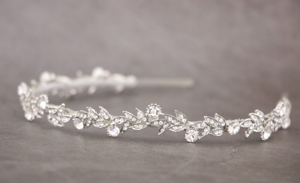 Simple Wedding Headband Crystal Hair Band Silver Bridal Rhinestone Tiara Jewelry Boho Hairband