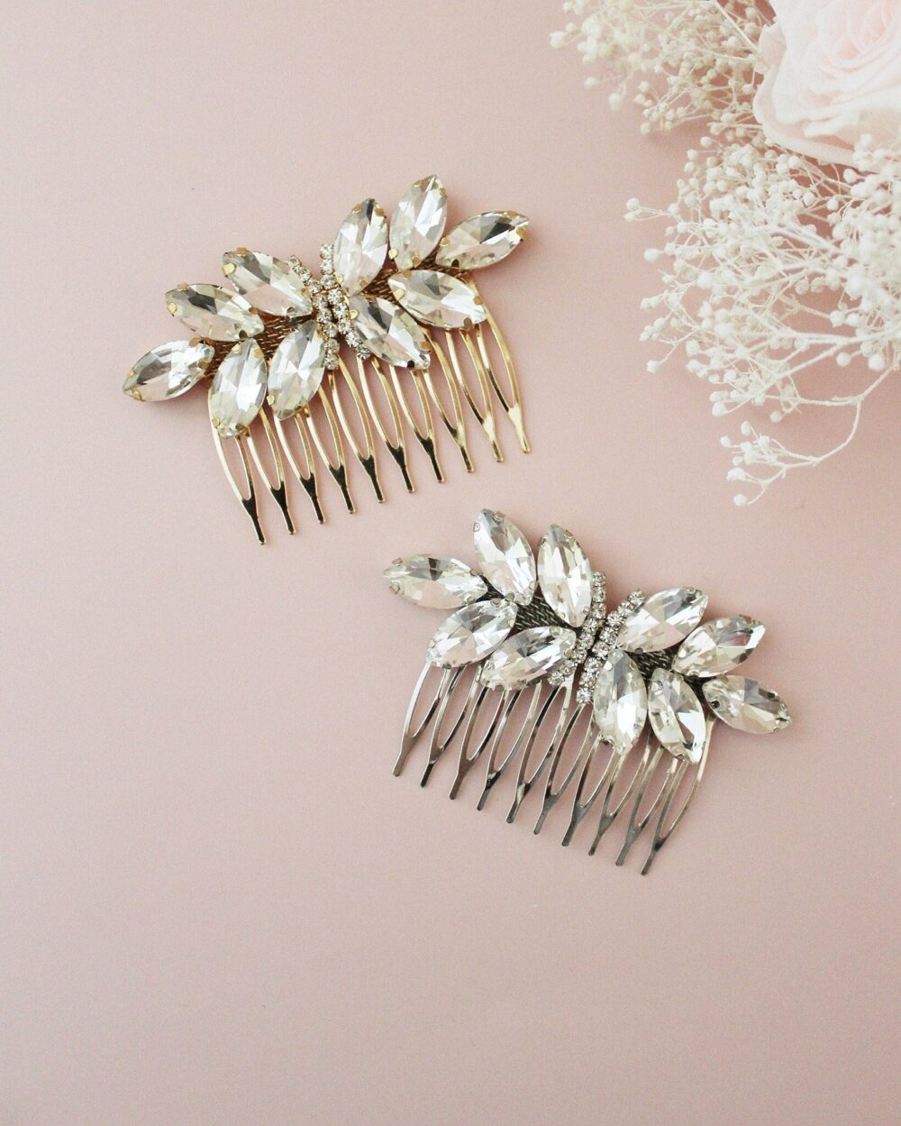 Butterfly Jeweled Bridal Comb, Wedding Hair Rhinestones Accessories, Bride Bridesmaids Gift, Party Accessories