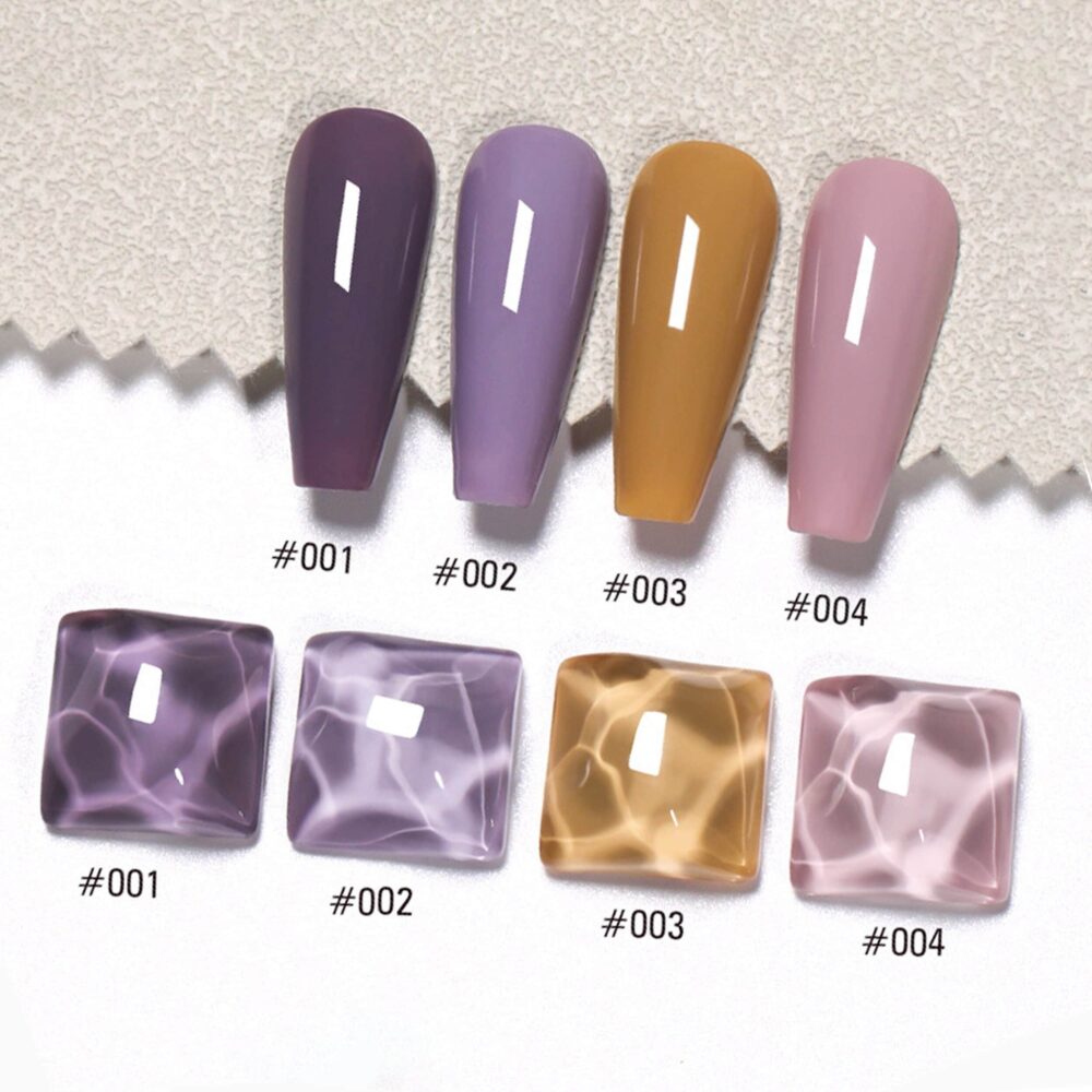 Lavender Farm Set Purple Gel Nail Polish 8Ml 4 Colors | Soak Off Uv/Led Gel Gorgeous Dark Taro Lilac Mauve Nails