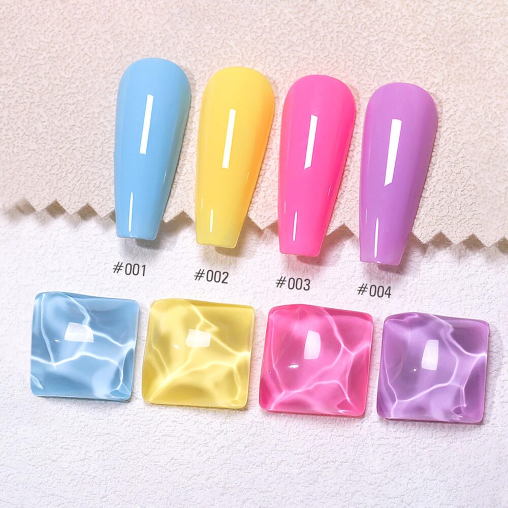 Neon Macaron Set Cute Candy Colors Gel Nail Polish 8Ml 4 | Soak Off Uv/Led Gel Fluorescent Bright Luminous