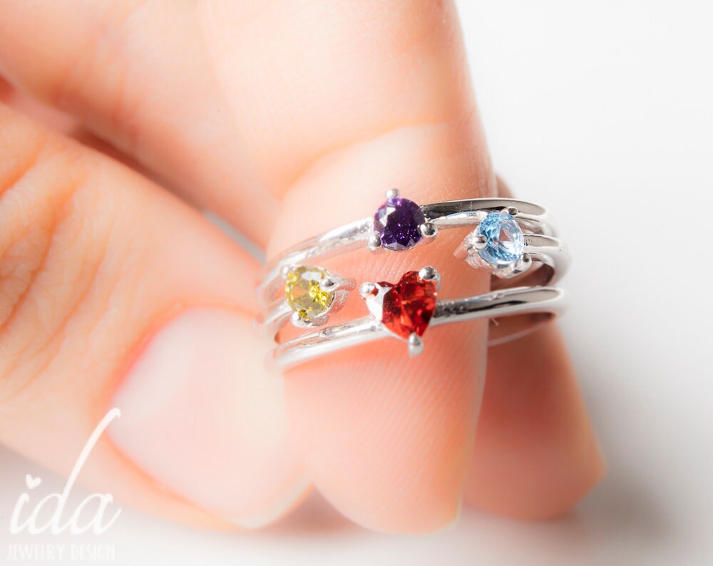 Personalized Mothers Ring Birthstone For Mom, Mother Gift, Grandma Christmas Gifts Mom Grandma, Jewelry