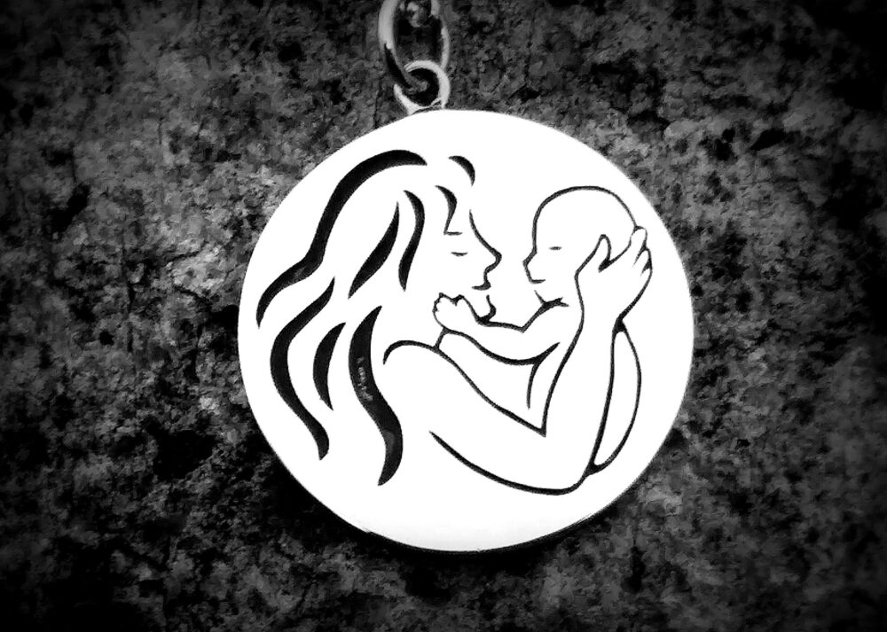 Gift For New Mom, Mama & Baby Necklace, Mother Mothers Day Gift, Mommy Baby, Gift Moms