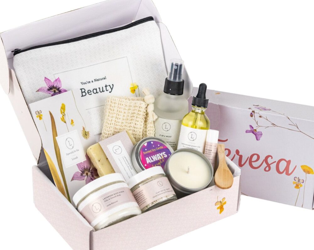 Spa Gift, Spa Gift Set, Basket, Spa Gift Set Birthday Bath Body Gifts For Mom Mother's Day Basket -Lizush