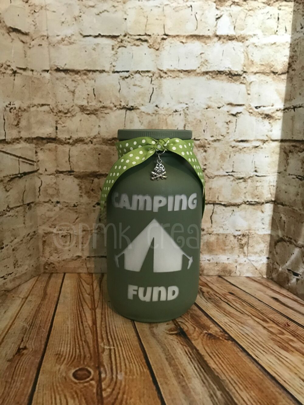 Camping Fund Painted Mason Jar Bank, Camping, Camping Fund, Bank, Piggy Painted Mason Jar, Gift, Jar Fund Bank