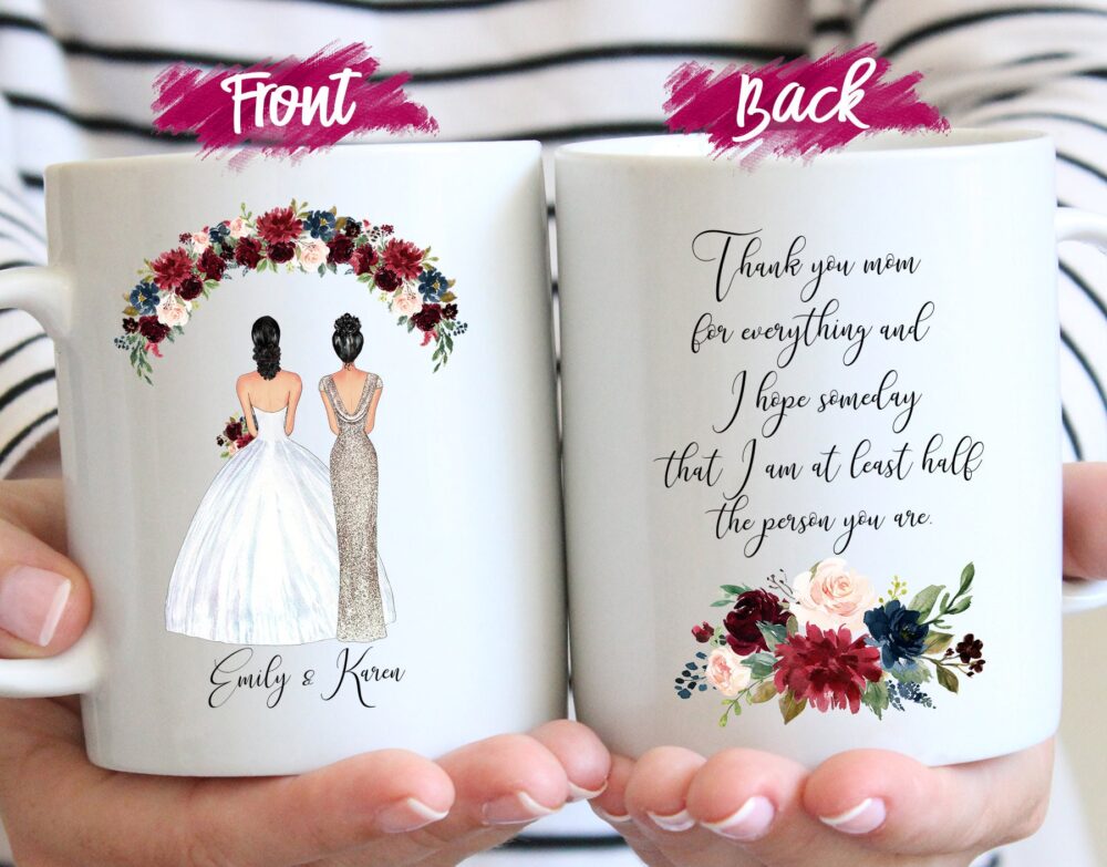 Mother Of The Bride Gift Mug, Gifts For Mom, Wedding Mug, Mom Bride, Thank You Mom, For On Day, Best Mug