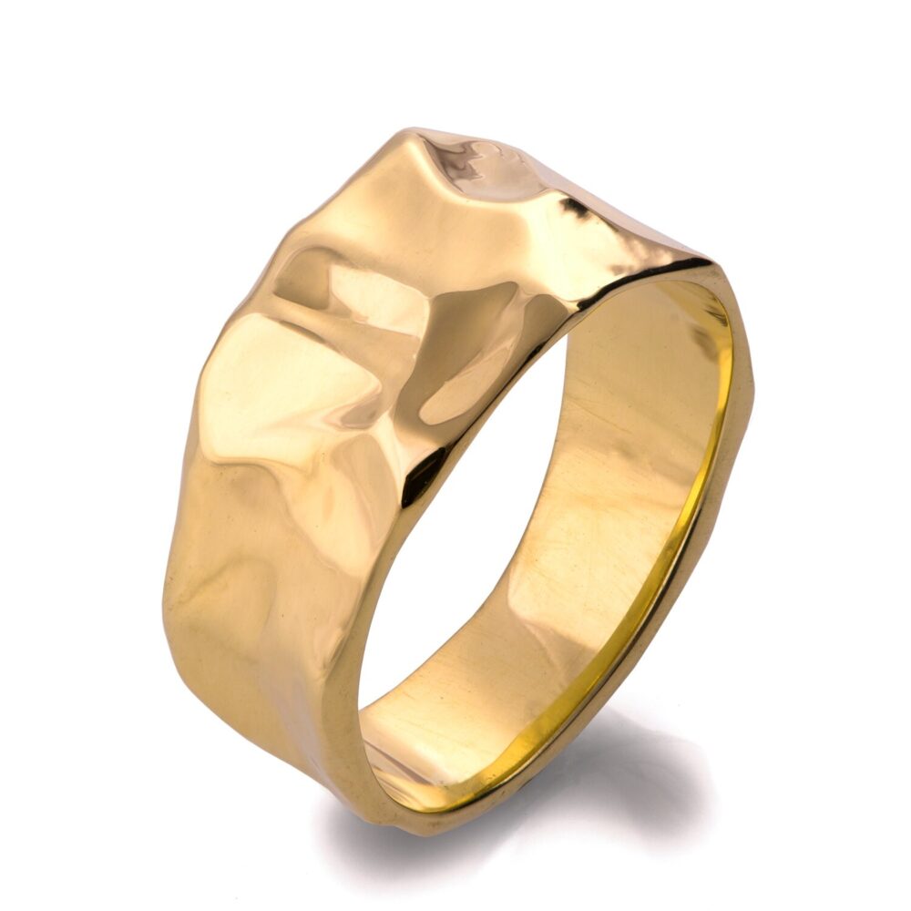 18K Gold Wedding Band, Ring, Unisex Ring, Wedding Band, Mens Set, His & Hers, Groom