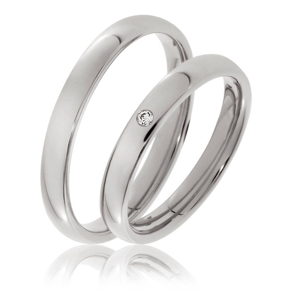 Platinum Wedding Bands, Rings, His & Hers Bands, Matching Rings Set, Diamond Bands