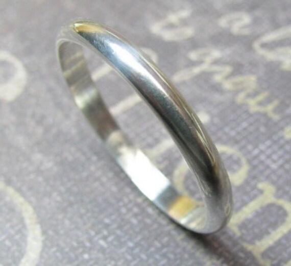 Traditional Silver 2Mm, 3Mm, 4mm // Men's Wedding Ring Women's Band Unique