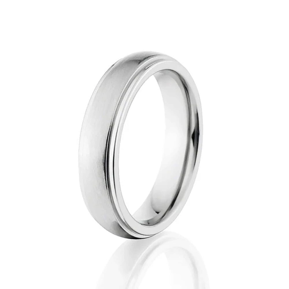 Cobalt Chrome Ring, 5mm Domed Comfort Fit, USA Crafted Wedding Band