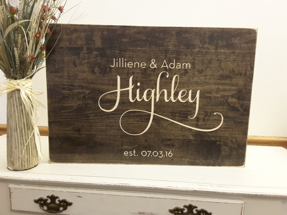 Wedding Guest Book Alternative - Rustic Decor Wood Sign In